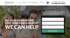 Desktop Screenshot of prescriptionassistance123.com