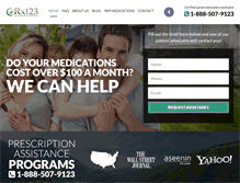 Tablet Screenshot of prescriptionassistance123.com